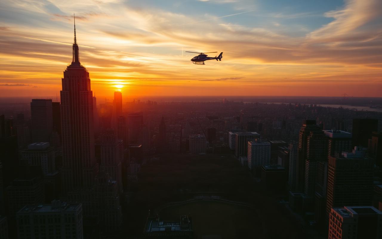 Private Helicopter Tour over Manhattan at Dusk