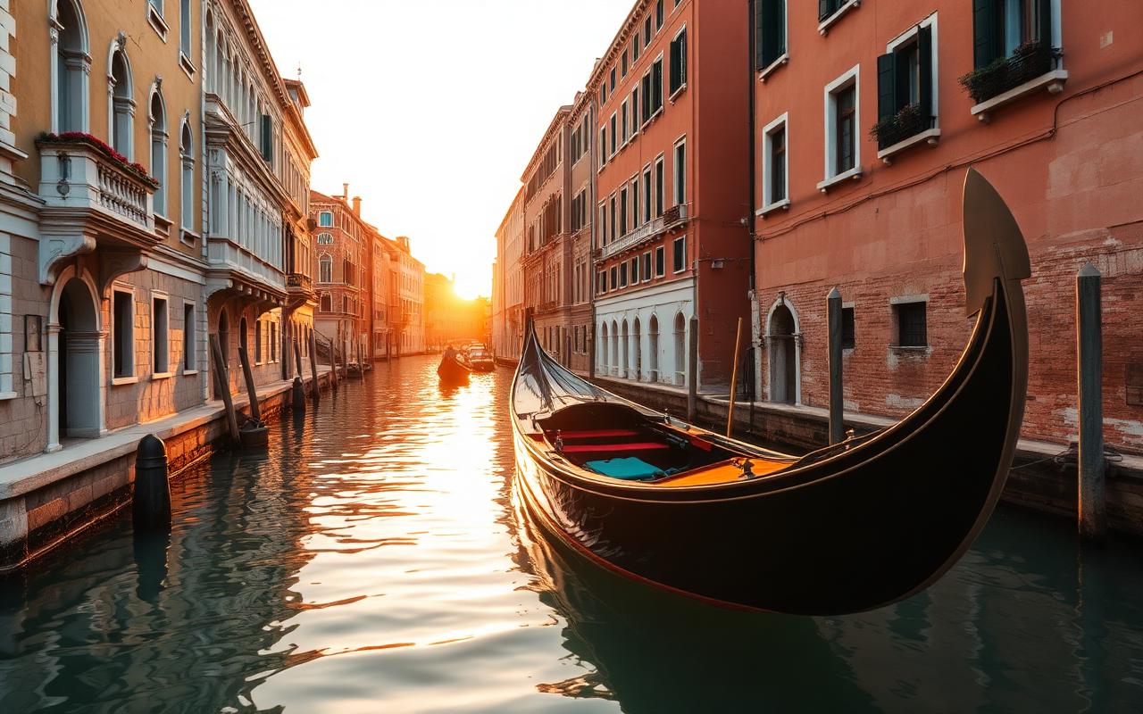 Private Gondola at Golden Hour with Maestro Rower